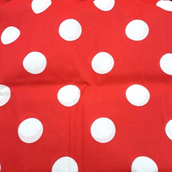 Vintage Other - Red White Polka Dot Fabric Material Craft Sewing Decor‎ 2.5 yard Vintage